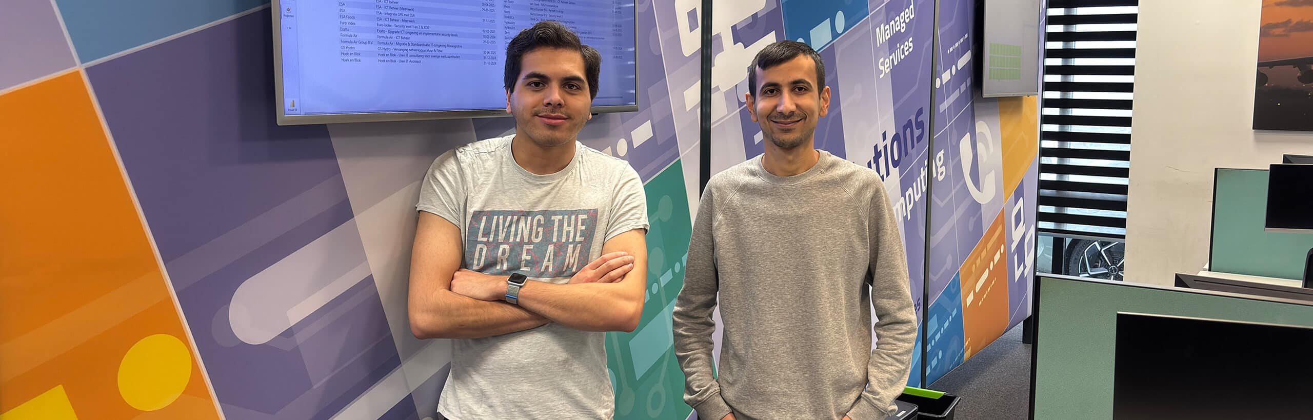 Robert en Abdul stagiairs via Da Vinci College